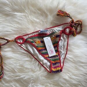 Anna Kosturova Colorful Crochet Bikini Bottom